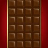 Chocolate Background With Golden Line