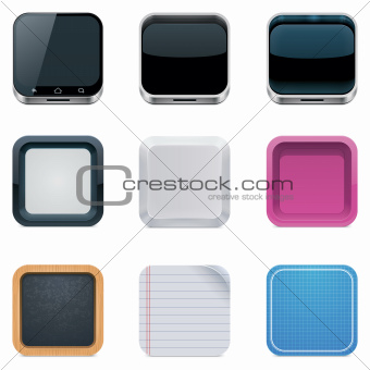 Vector backgrounds for square icons