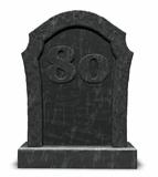 number eighty on gravestone
