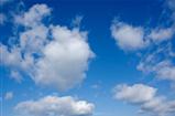 Clouds on a blue sky background