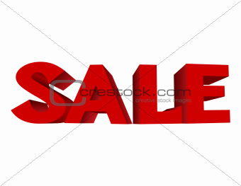 red text SALE on on white background.