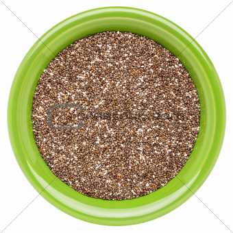 bowl of chia seeds 