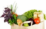 Healthy Eating in Shopping Bag