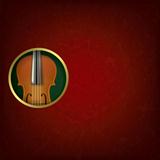 abstract grunge music background with violin