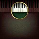 abstract music grunge background with piano