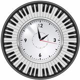 Realistic Office Clock Piano keys