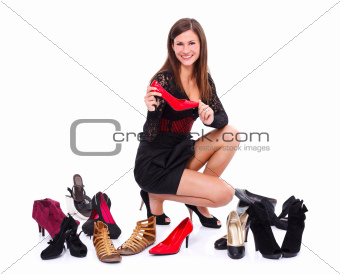 Girl with her shoes
