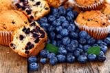 Muffins with blueberry