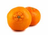 Pair of ripe tangerines