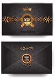 Elegant VIP invitation envelope with pattern