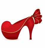 Red shoe vector