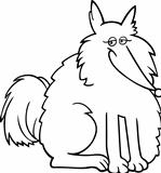 eskimo dog cartoon for coloring