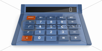 Blue calculator