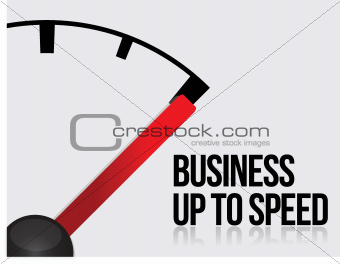 Business up to speed concept