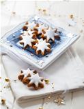 Homemade gingerbread star cookies for Christmas