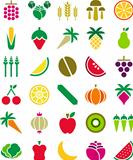 Fruits and vegetables icons