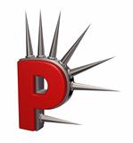 prickles letter p