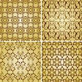 vector seamless golden patterns, oriental style
