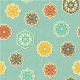 Vector Seamless pattern with  Highly Detailed Paper Cut Snowflak