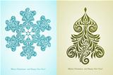Vector Christmas Greeting Cards 