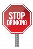 Stop drinking sign