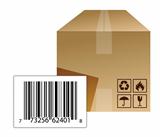box with a barcode