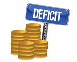 deficit and coins