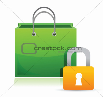 shopping card and lock