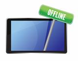 tablet with offline message