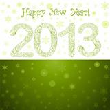 Green New Year 2013 Card