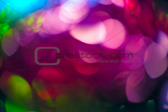 Abstract christmas lights as background