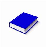 blue book over white