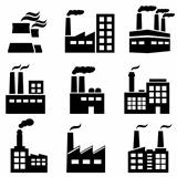 Industrial building, factory and power plants