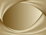 abstract gold background. wavy folds of silk.