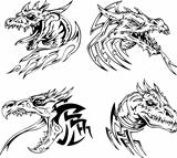 Dragon head tattoos