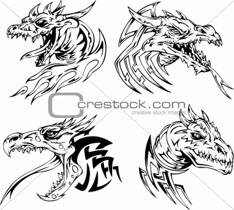 Dragon head tattoos