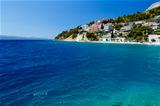Deep Blue Sea with Transparent Water and Beautiful Adriatic Beac