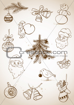 Doodle Christmas set
