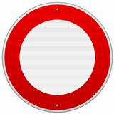 No Traffic Red Sign
