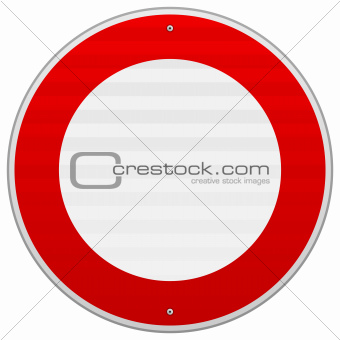No Traffic Red Sign