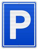 Isolated Parking Sign