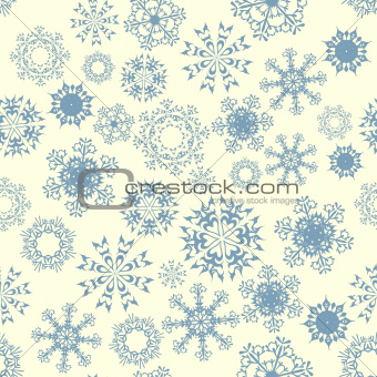 Seamless Snowflake Pattern