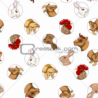 domestic animals pattern