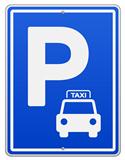 Blue Vector Parking Sign