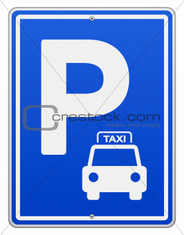Blue Vector Parking Sign