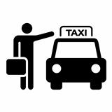 Taxi Sign Silhouette