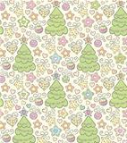 Funny seamless christmas color vector background
