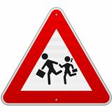 Pedestrian Danger Sign