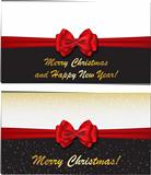 Merry Christmas and Happy New Year luxury greeting cards