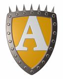 shield with letter A